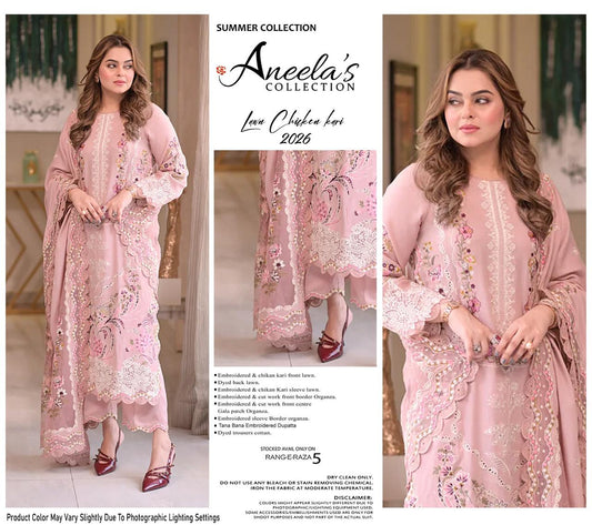 aneelas three piece lawn with badges Best article 