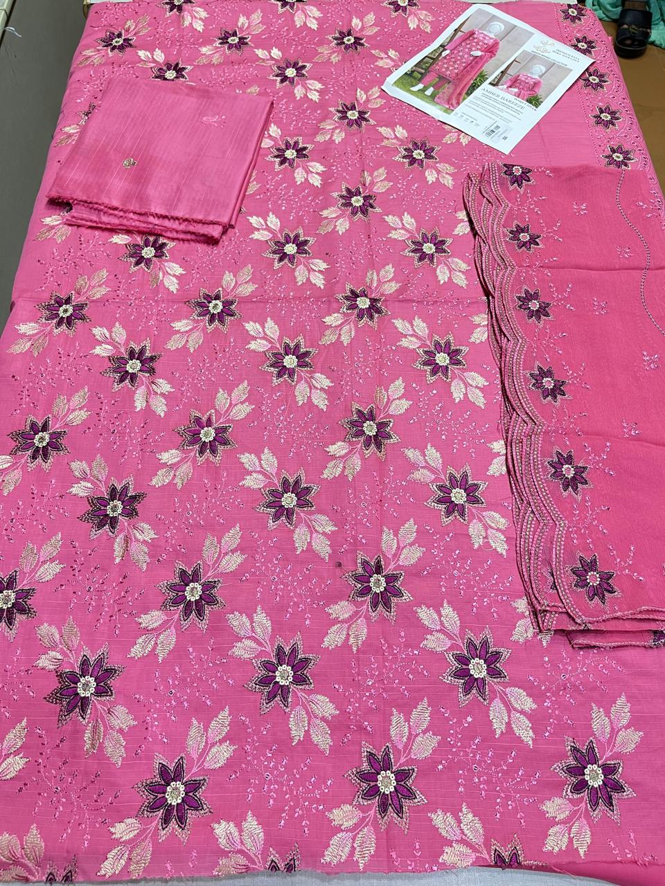 Abrish 3p lawn Pure member chiffon dupatta
