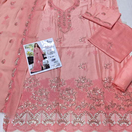 Maria B viscous embroidered 3 piece suit