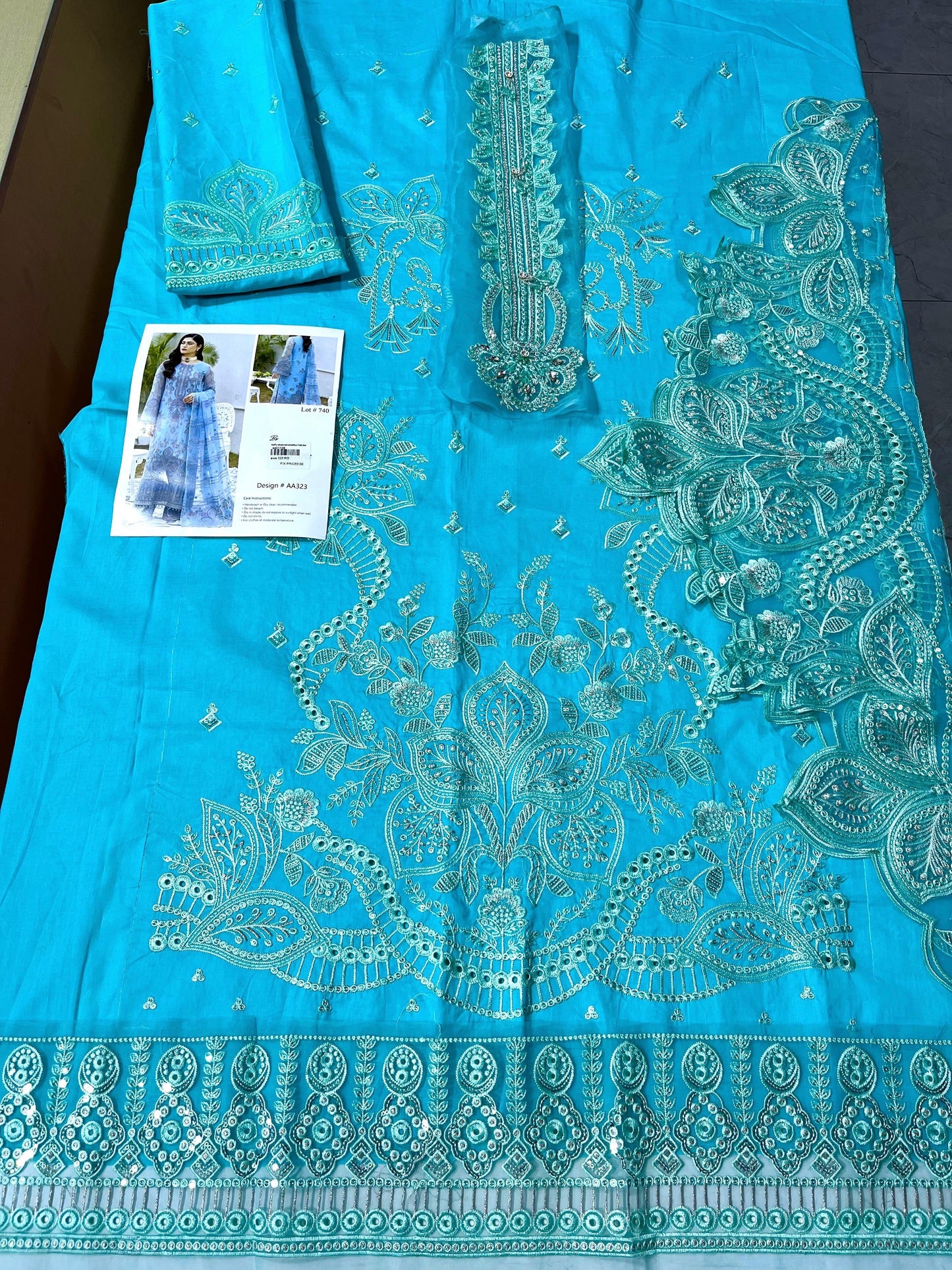 Gulal 3p lawn pure bambar shifon dupata