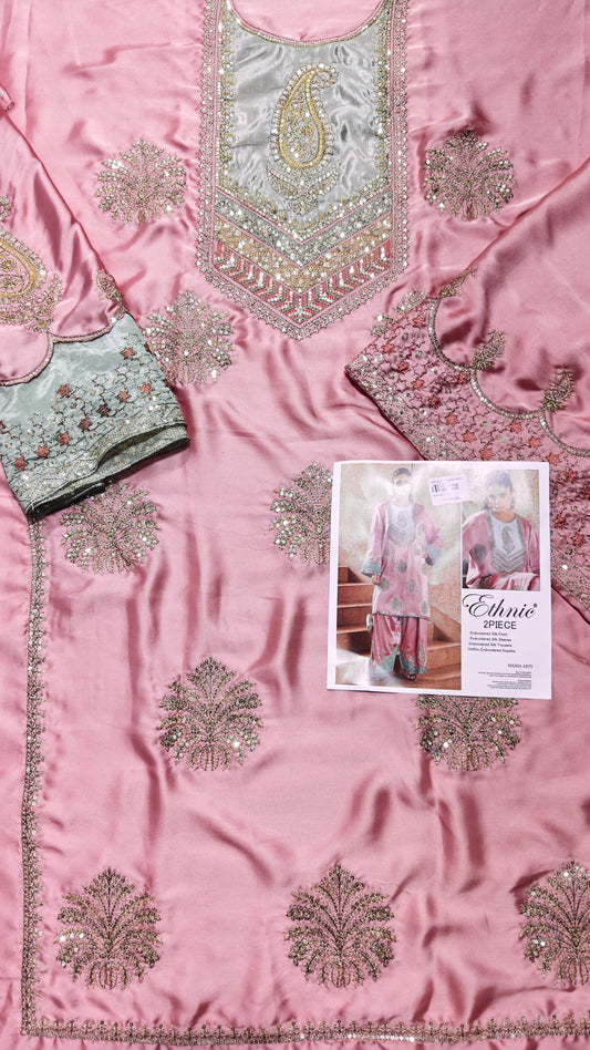 Ethnic silk embroidered Special 2 piece suit