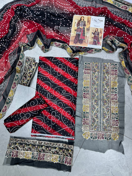 sahibas lawn 3p with the patches ￼