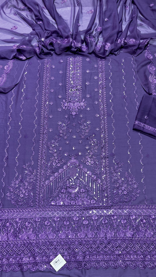 member shifon   embroidery 3p