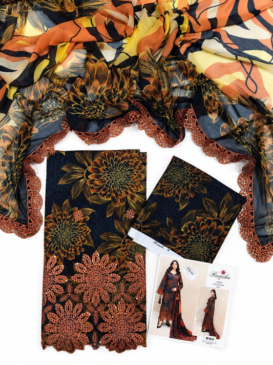 Ramsha premium lawn 3p boring daman