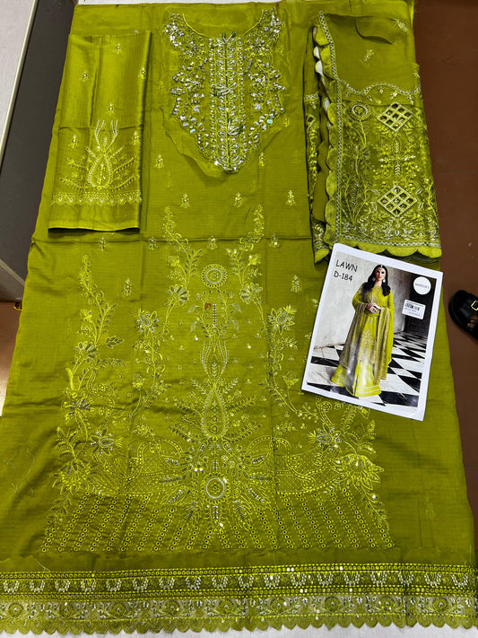 Mariyam s 3p lawn Pure member chiffon dupatta