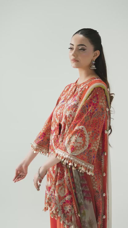 maria b unstitched 3p embroidered lawn