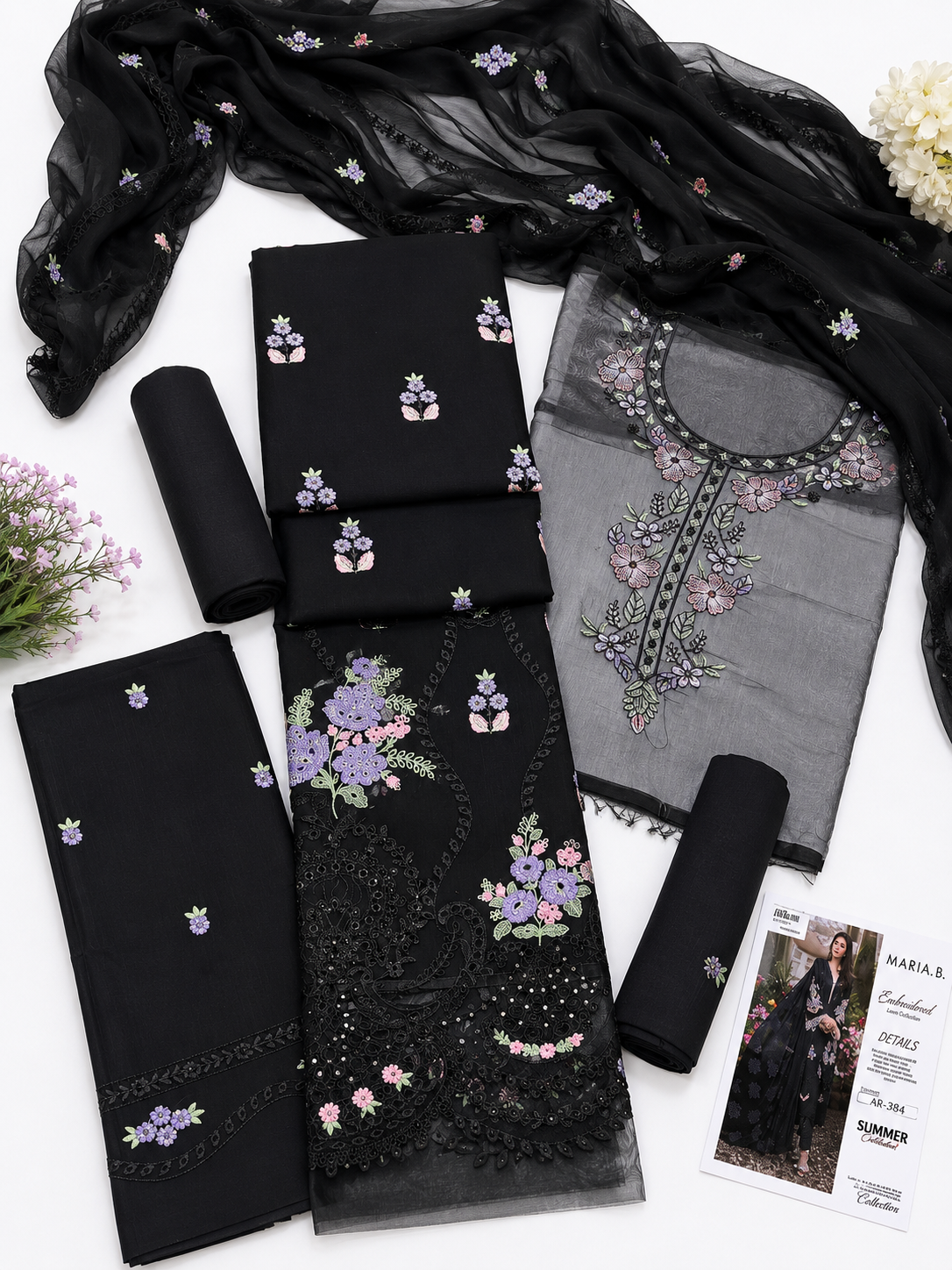 maria b lawn 3p suit