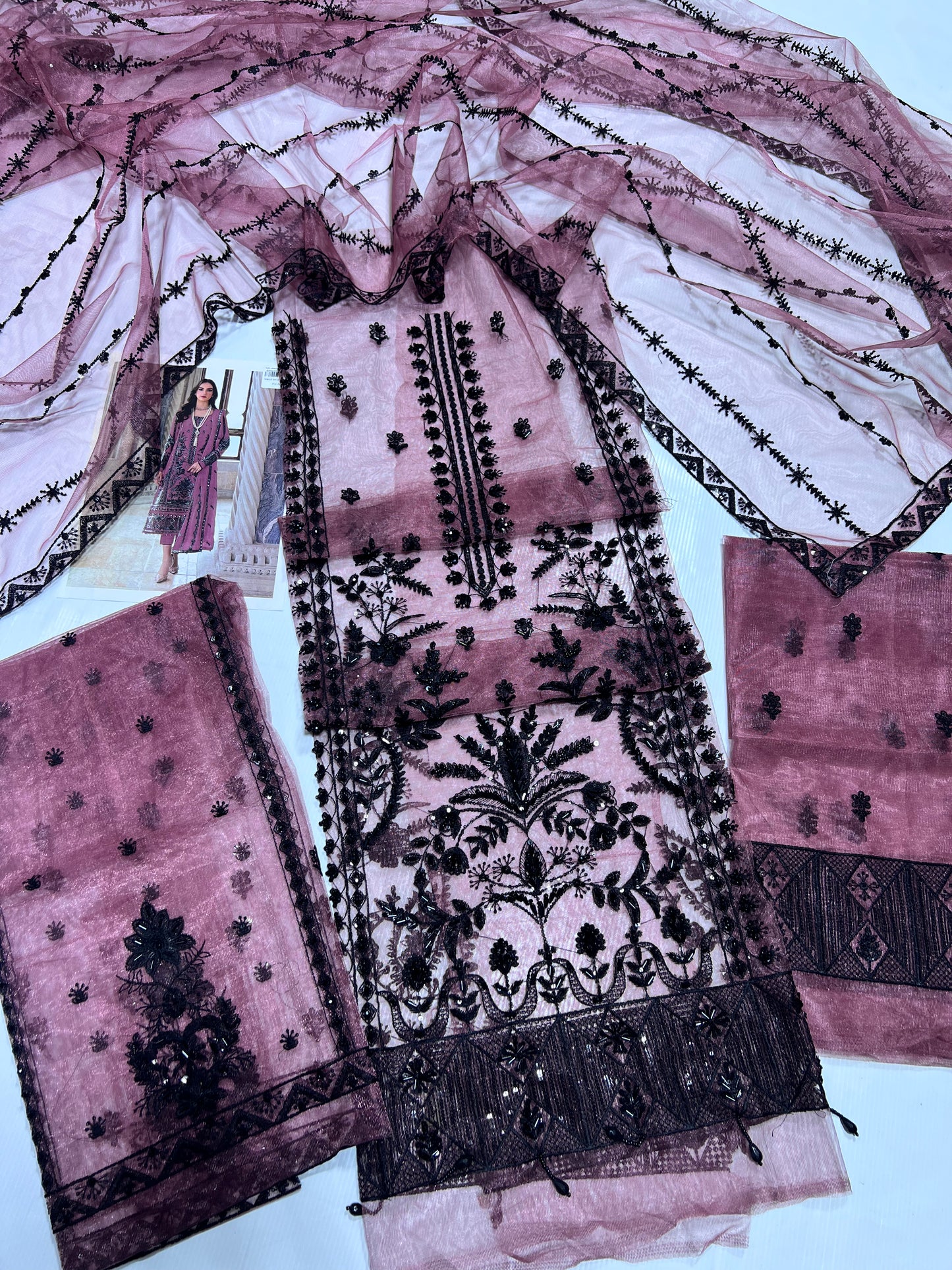 Gulaal Luxury  Net Suit
