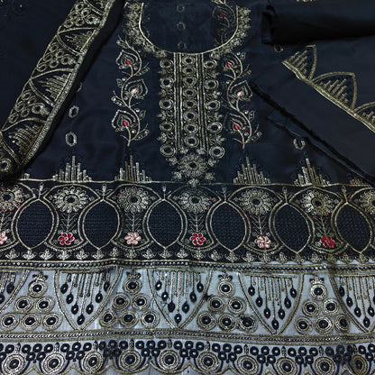 gulaal embroidered 3 piece suit