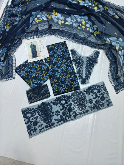 Sapphire lawn 3 piece suit