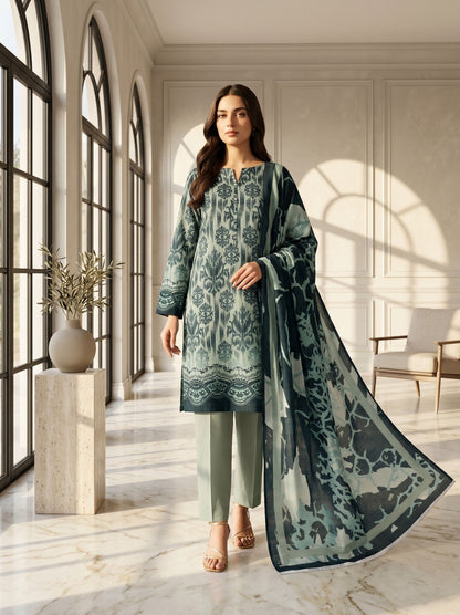 izal Premium lawn 3 piece suit