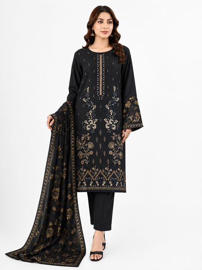 Abrish luxury embroidered lawn 3 piece suit