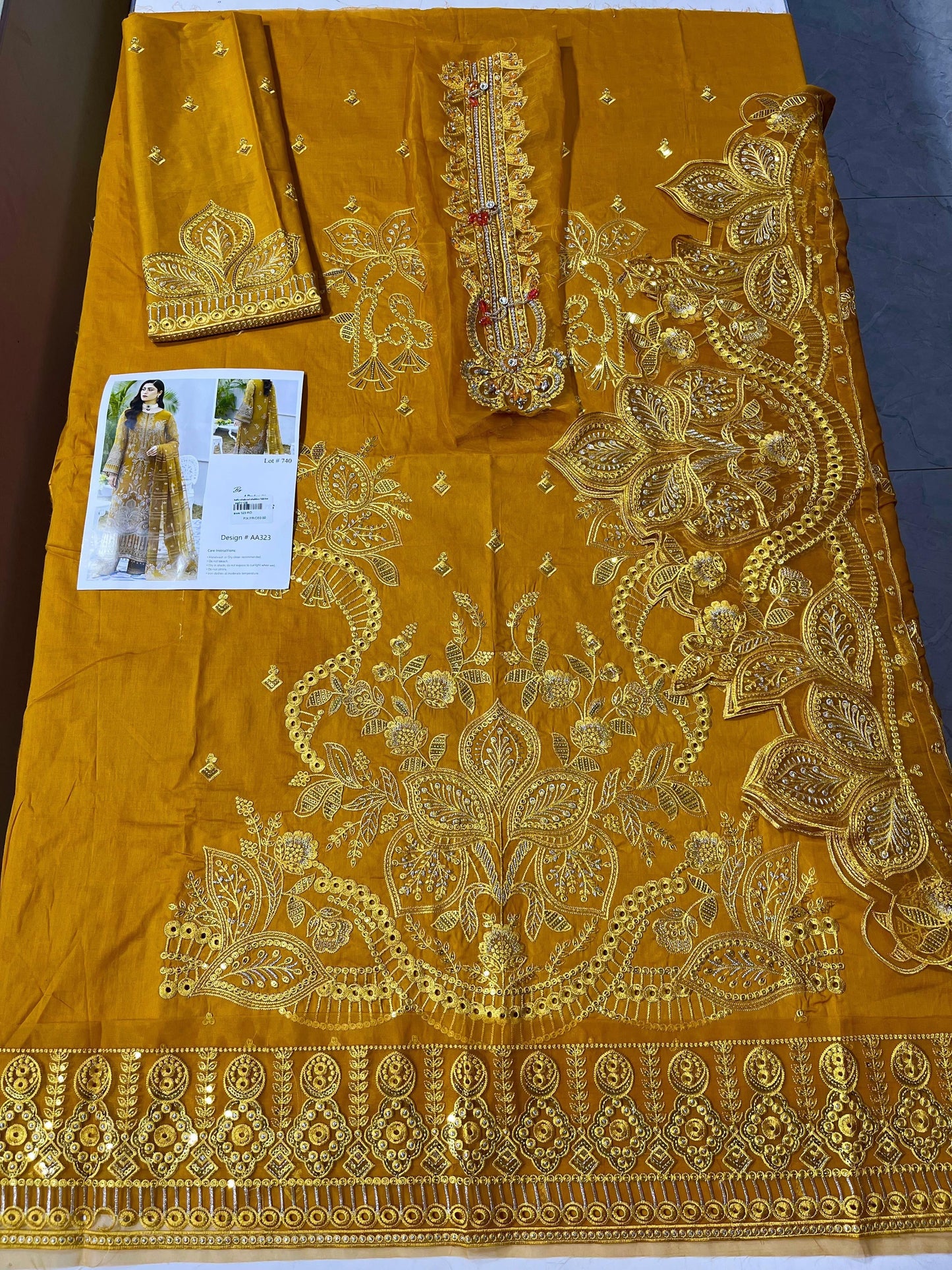 Gulal 3p lawn pure bambar shifon dupata