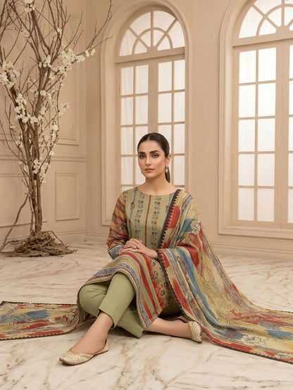 HSS Premium print lawn 3 piece suit