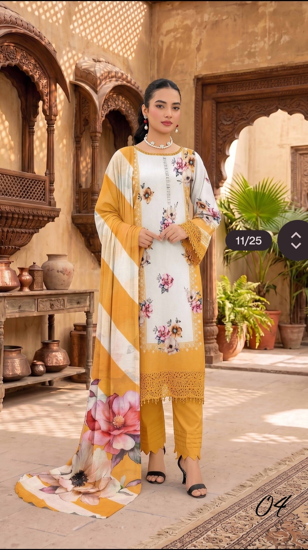 Alaya tulip printed lawn 3p