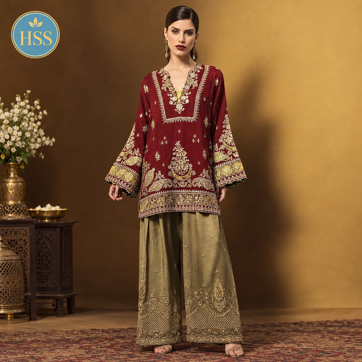Ethnic Silk special 2 piece suit