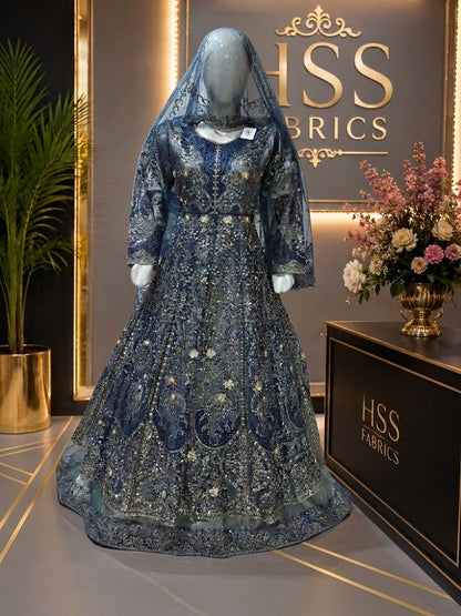 faiza saqlain mexi stitched embroidered hand embellished 3 piece
