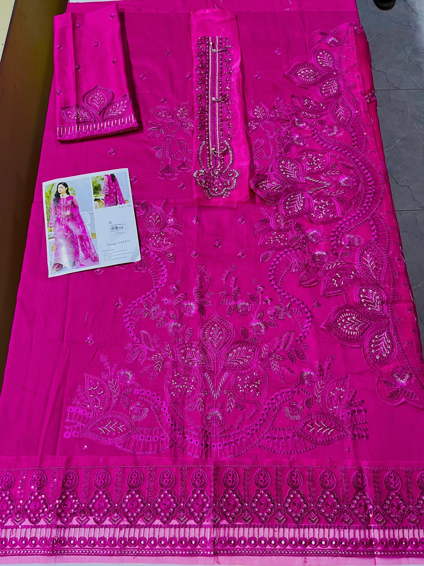 Gulal 3p lawn pure bambar shifon dupata
