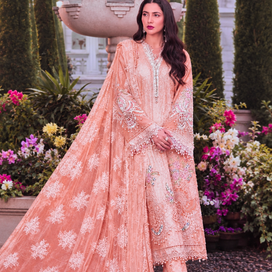 Maria B viscous embroidered 3 piece suit