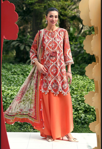 maria b unstitched 3p embroidered lawn