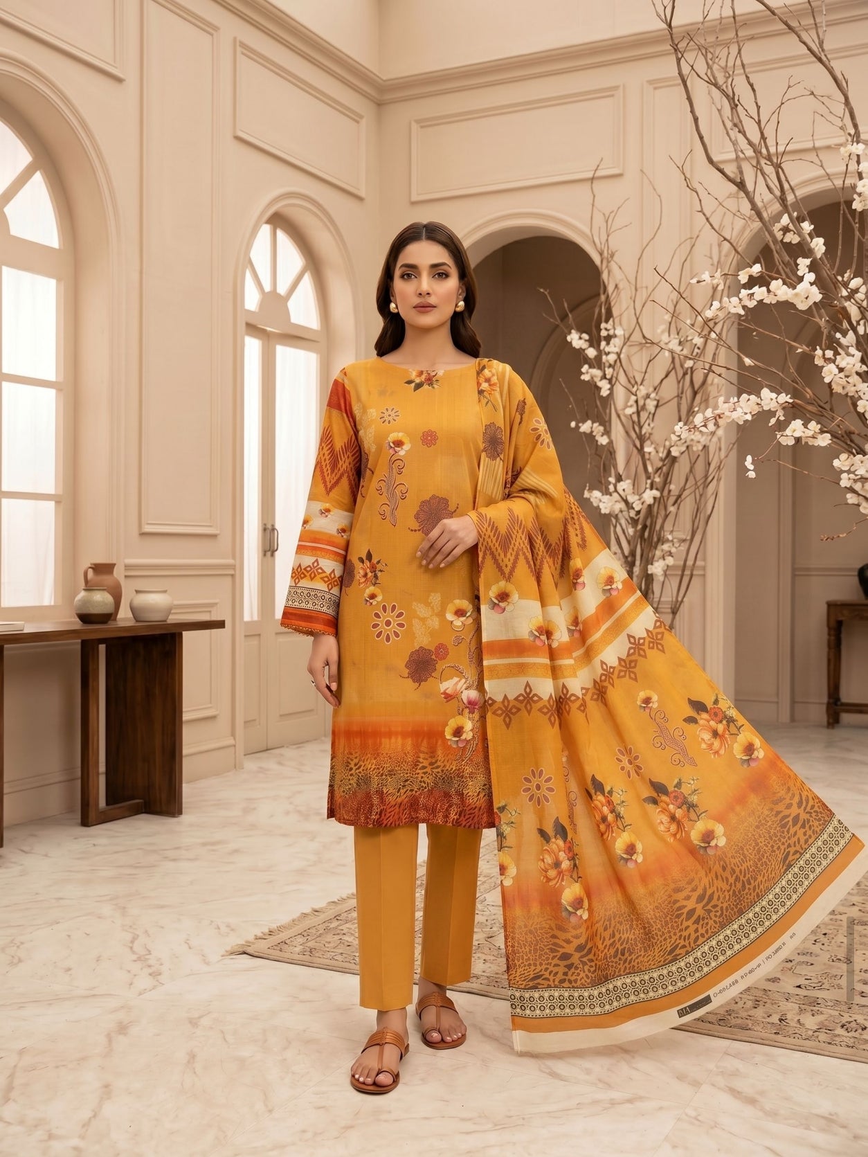 HSS Premium print lawn 3 piece suit
