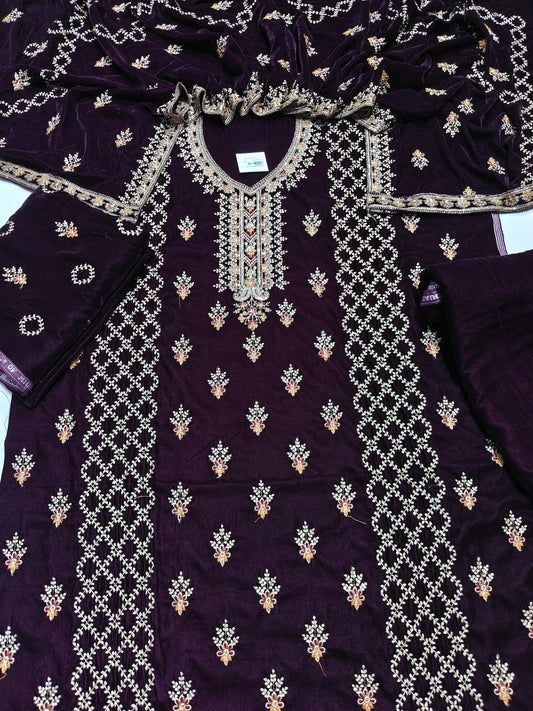 micro velvet falcon 3Piece suit