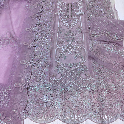 Maria B organza embroidered cuttwork 3 piece suit
