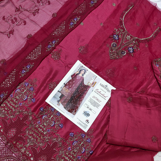 18 pro max viscous embroidered 3 piece suit