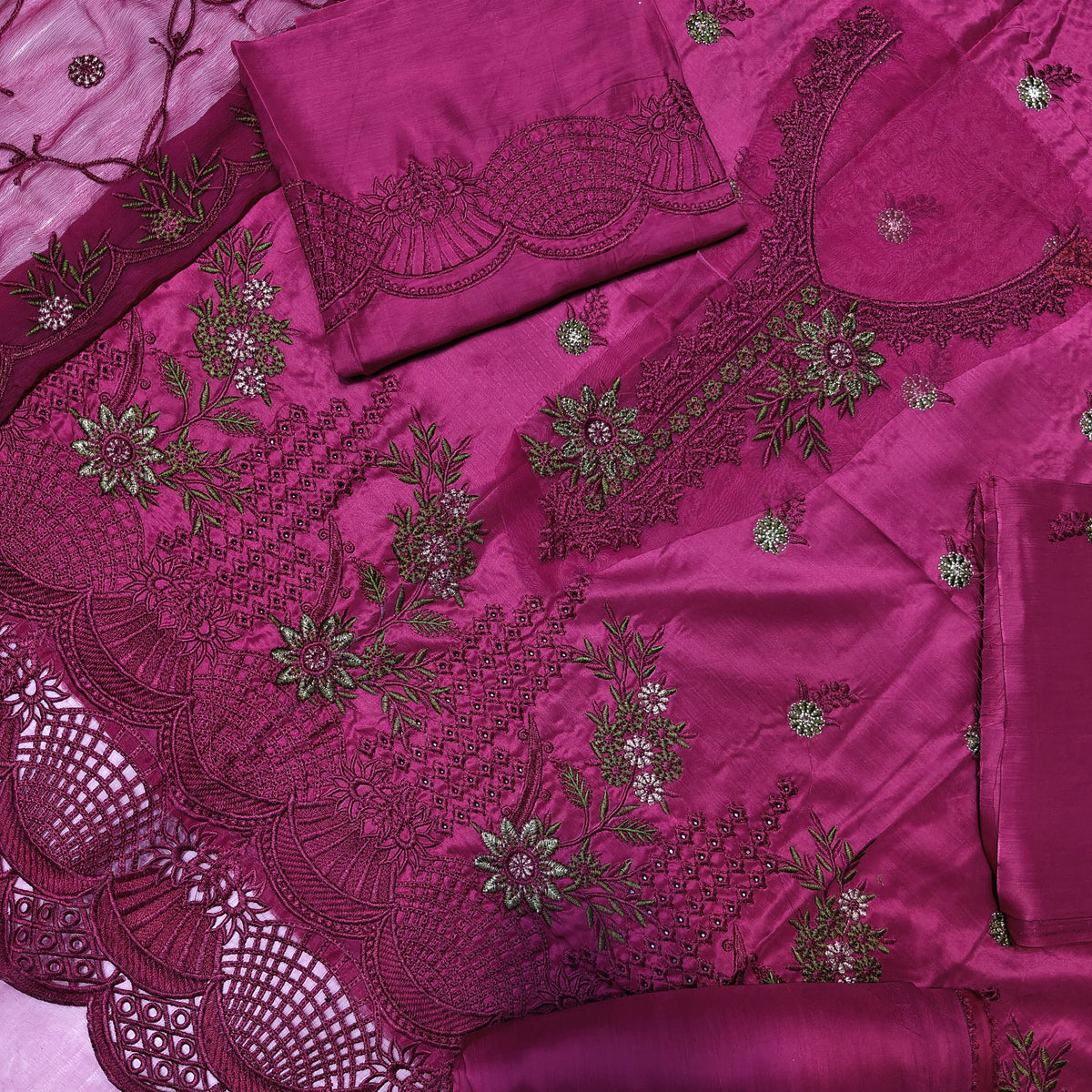 Maria B viscous embroidered 3 piece suit