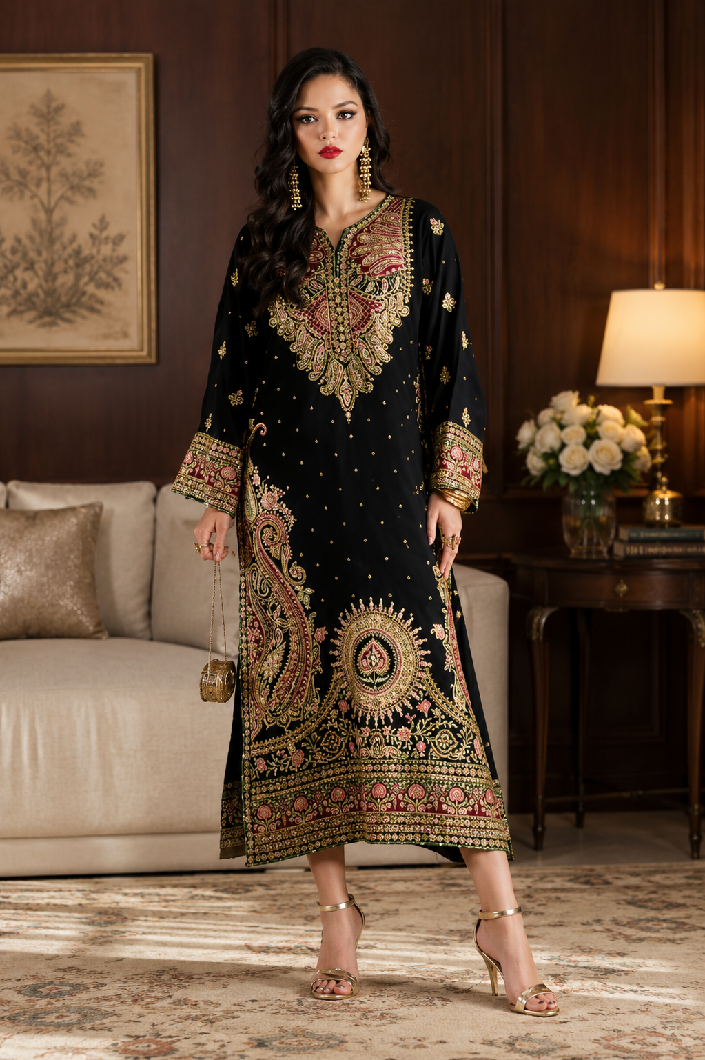 Ethnic silk Special 2 piece suit