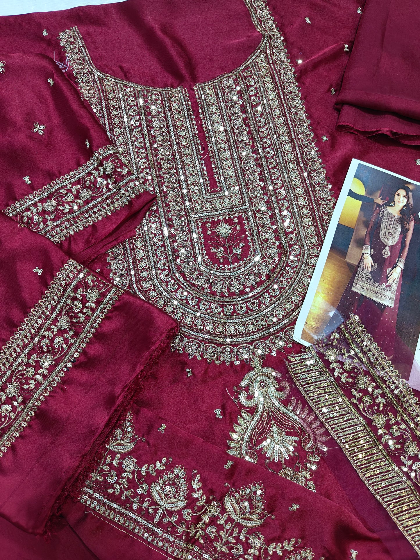 Asim jofa silk embroidered Special 2 piece suit