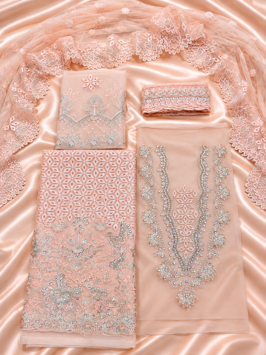 Luxury Organza Handwork Suit – Muryam Hussain