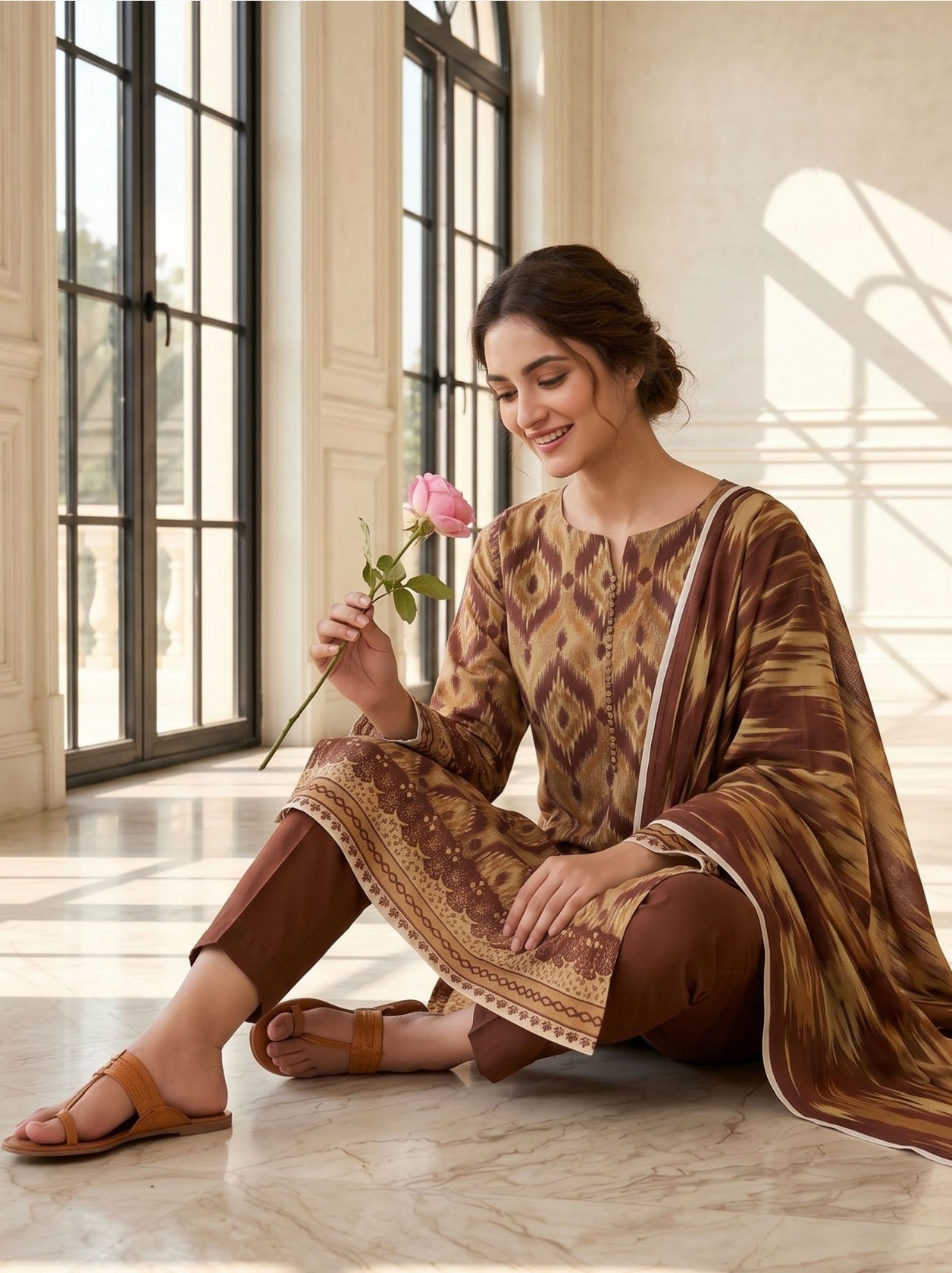 izal Premium lawn 3 piece suit