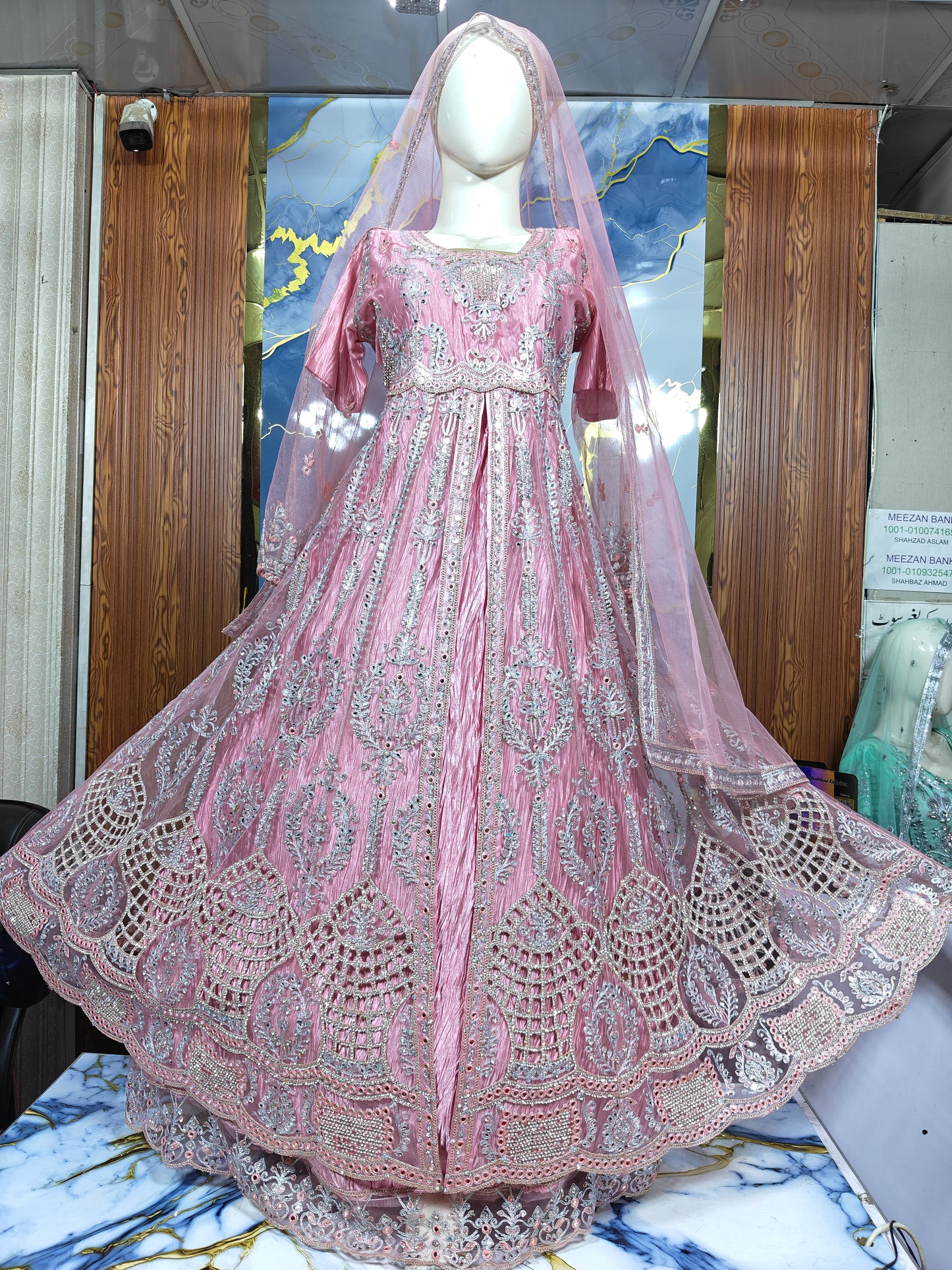 party wear mexi stone work 2 piece