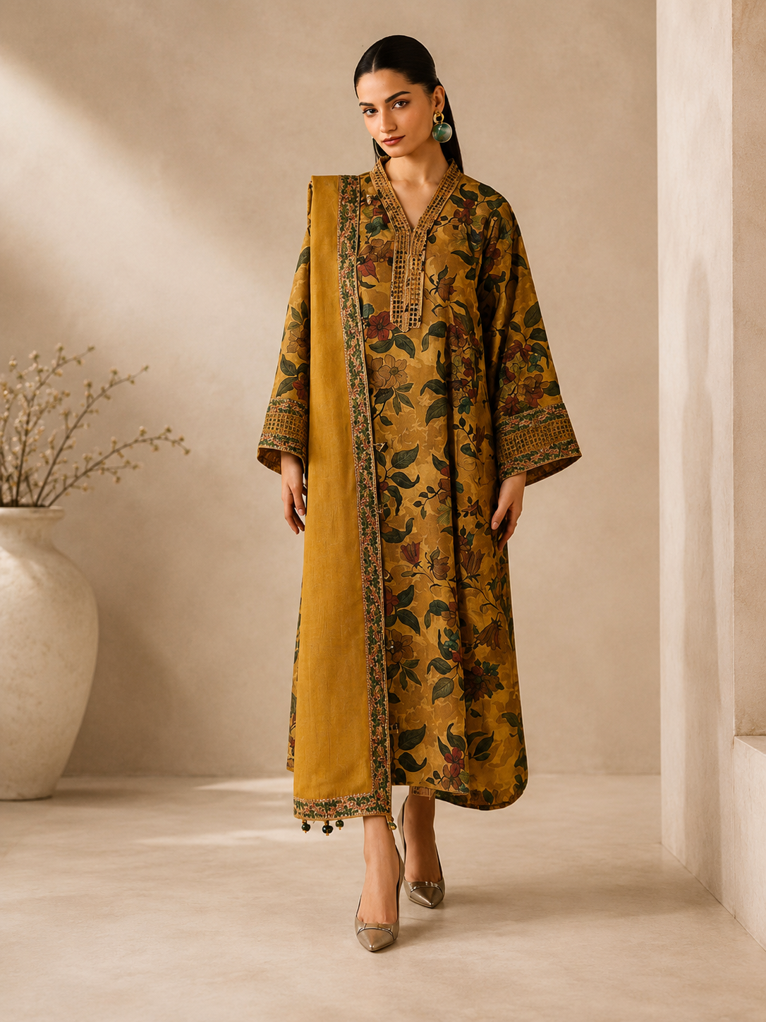 Baroque lawn 3 piece suit