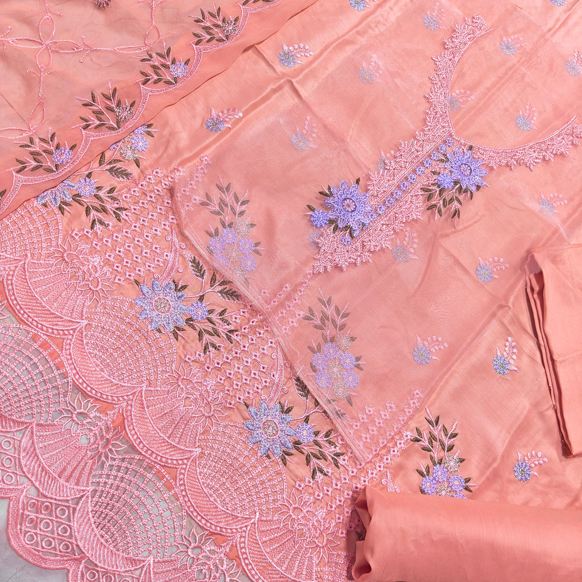 Maria B viscous embroidered 3 piece suit