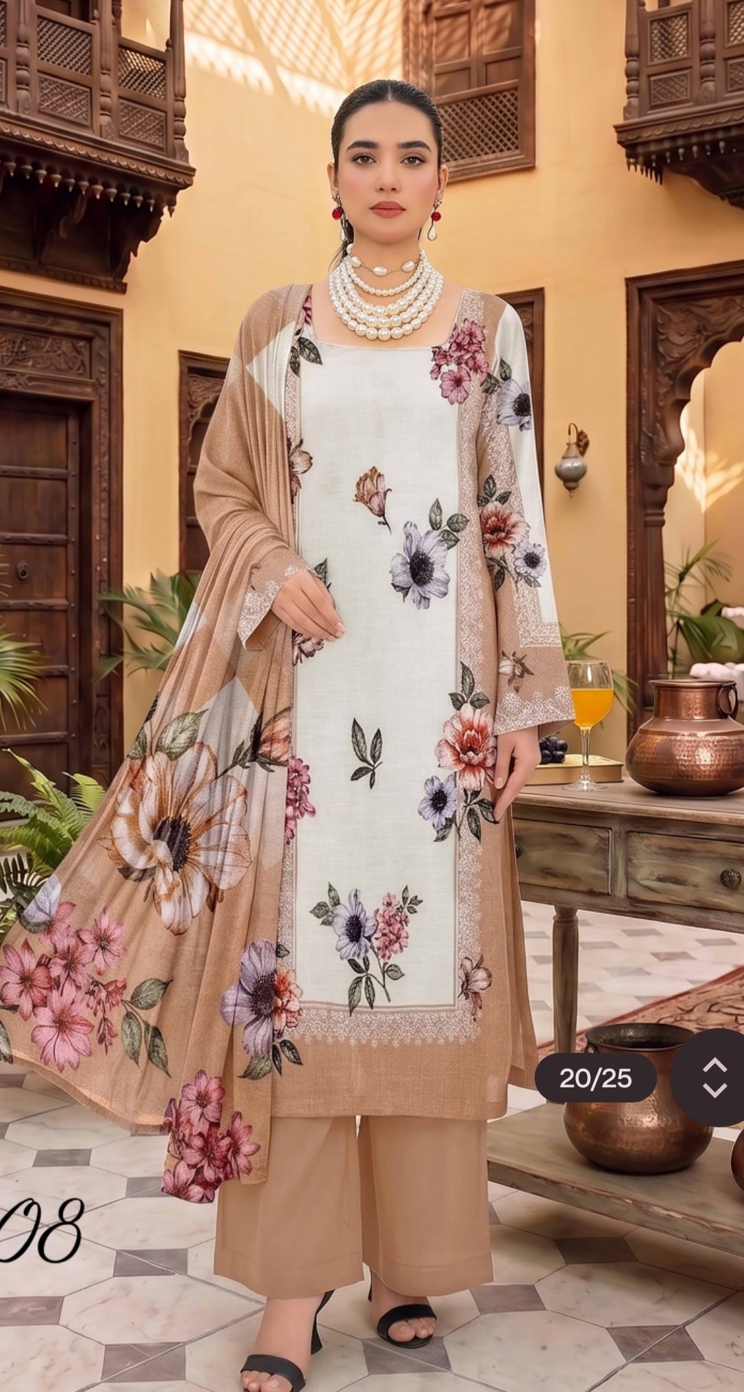 Alaya tulip printed lawn 3p
