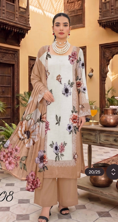 Alaya tulip printed lawn 3p