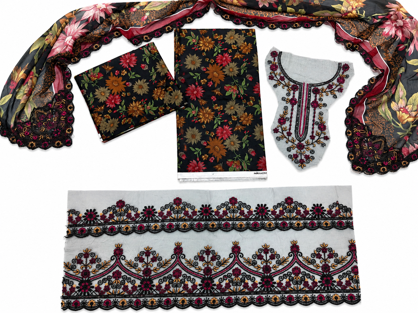 Farasha Lawn 3 Piece Suit