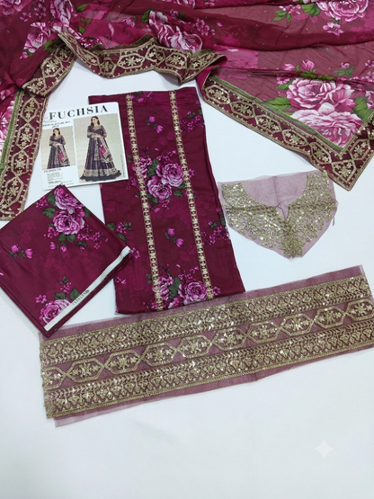 farasha  lawn 3 piece suit