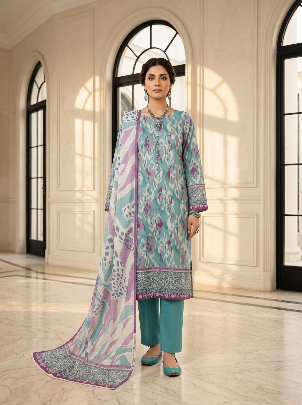 izal Premium lawn 3 piece suit