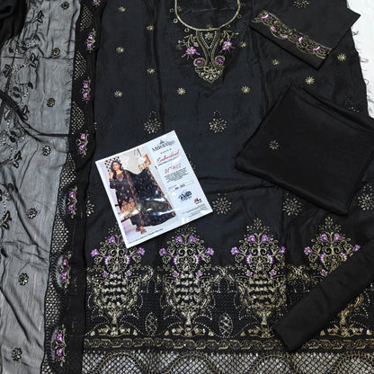 maria b viscous embroidered 3 piece suit
