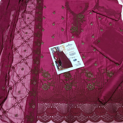Maria B viscous embroidered 3 piece suit