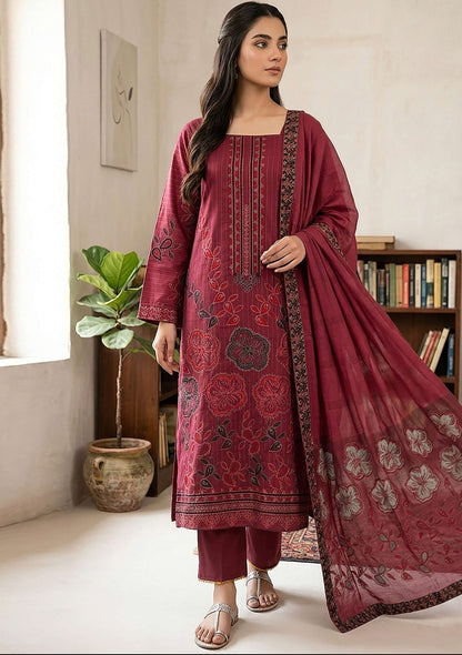 Alif 1 lawn 3pees premium quality