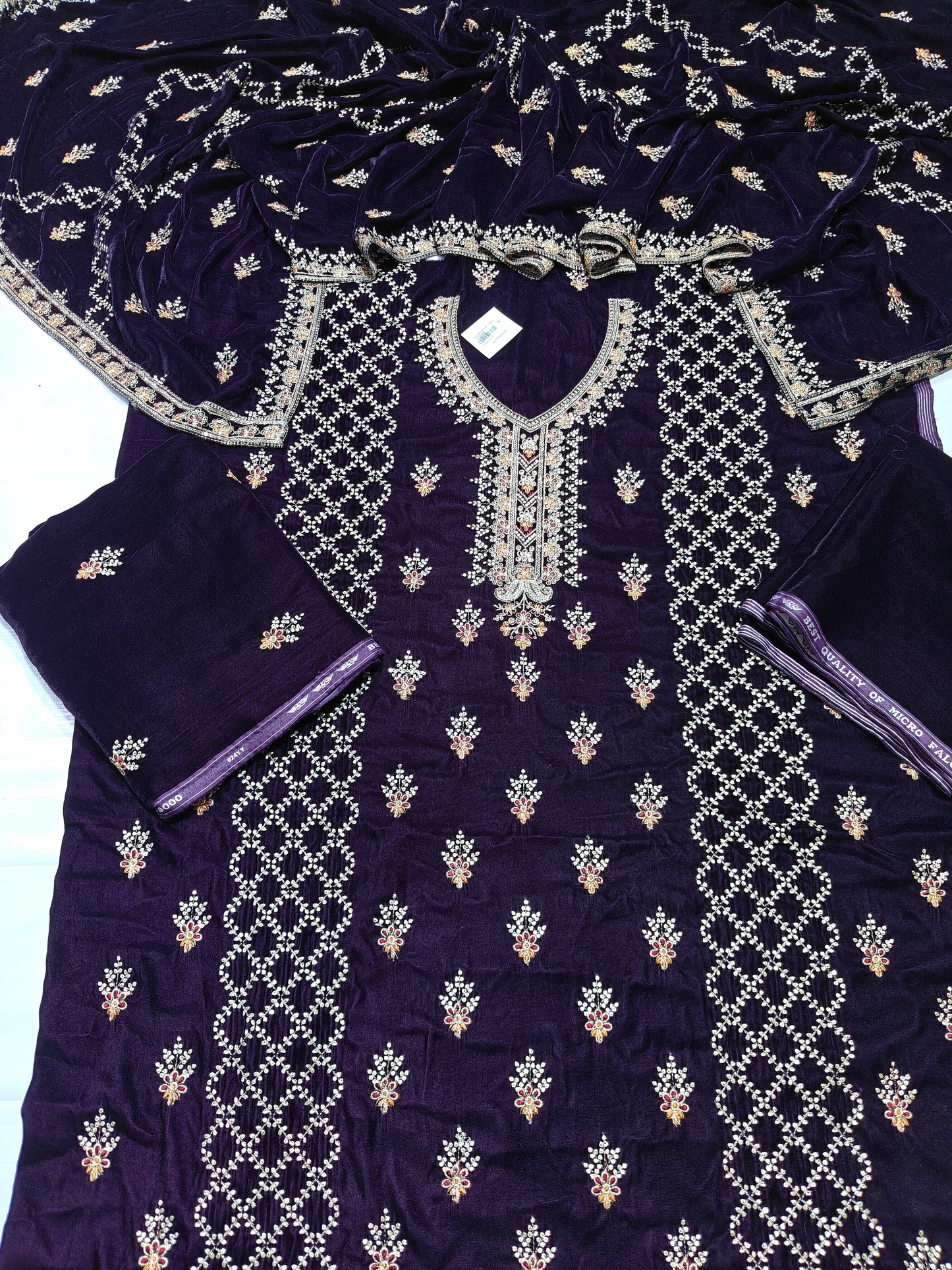micro velvet falcon 3Piece suit