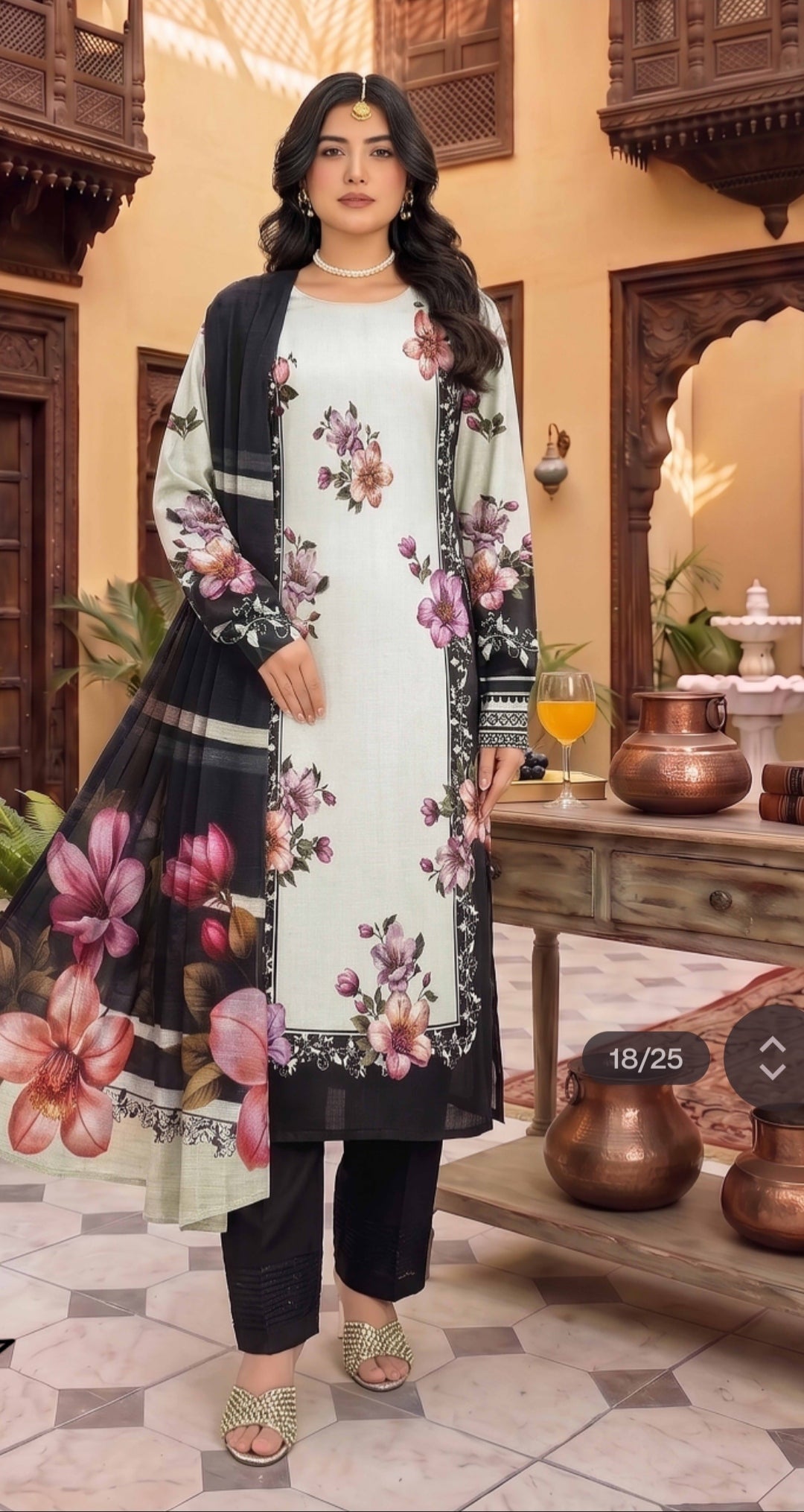 Alaya tulip printed lawn 3p