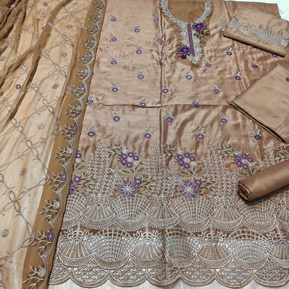 Maria B viscous embroidered 3 piece suit