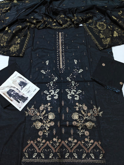 Abrish luxury embroidered lawn 3 piece suit