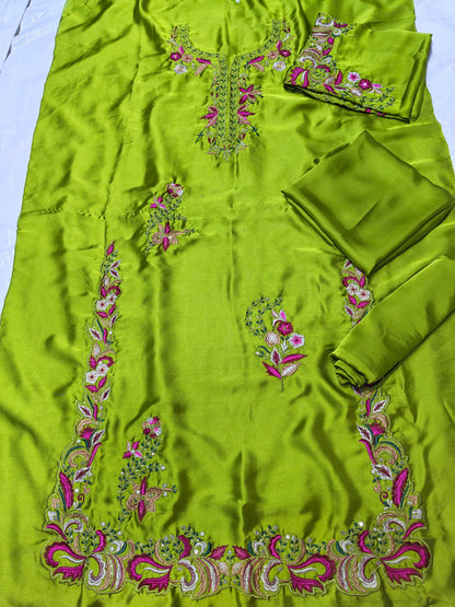 Ethnic Silk embroidered special 2 piece suit