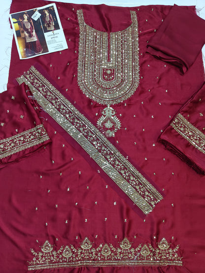 Asim jofa silk embroidered Special 2 piece suit